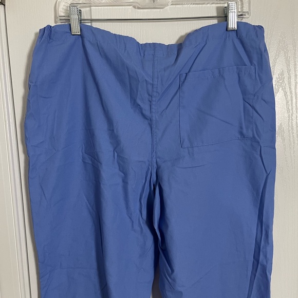 5/$25 Scrub Pants Blue Medical Drawstring Waist small s/ch - Picture 5 of 11